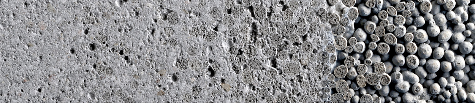 Graded concrete created through  layering process