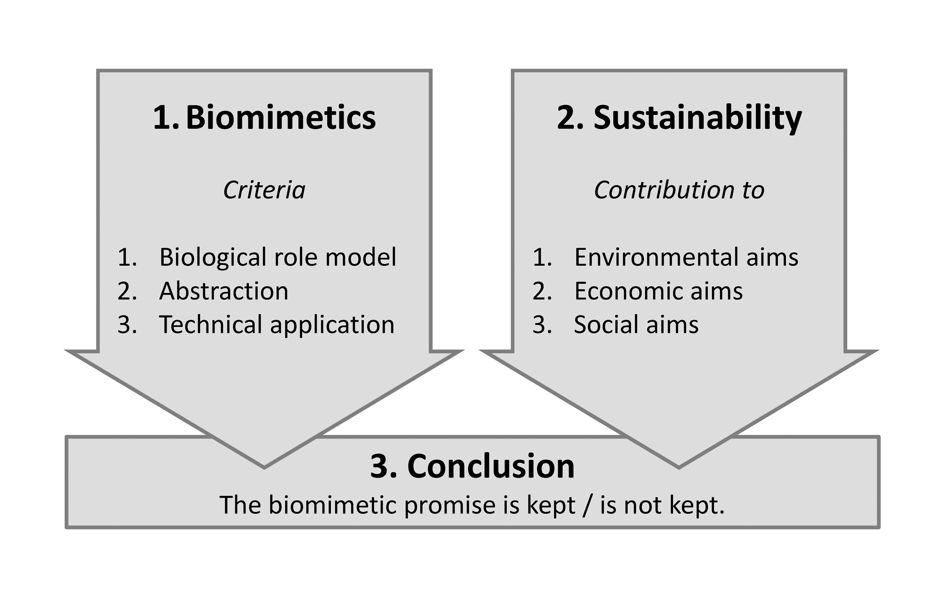 Validation procedure as to whether the biomimetic promise of a biomimetic innovation is kept or not. Source: Plant Biomechanics Group Freiburg